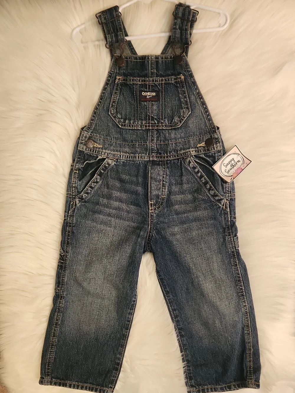 OshKosh B'gosh Dark Wash Denim Overalls -  Kids Size 2T